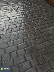 Charcoal Colour Concrete Driveway